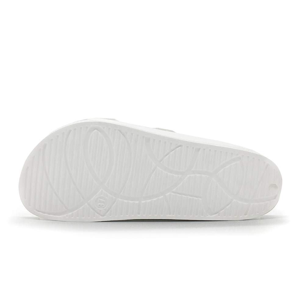 FUNKYMONKEY Men's Comfort Slides Double Buckle Adjustable EVA Flat Sandals - Image 3