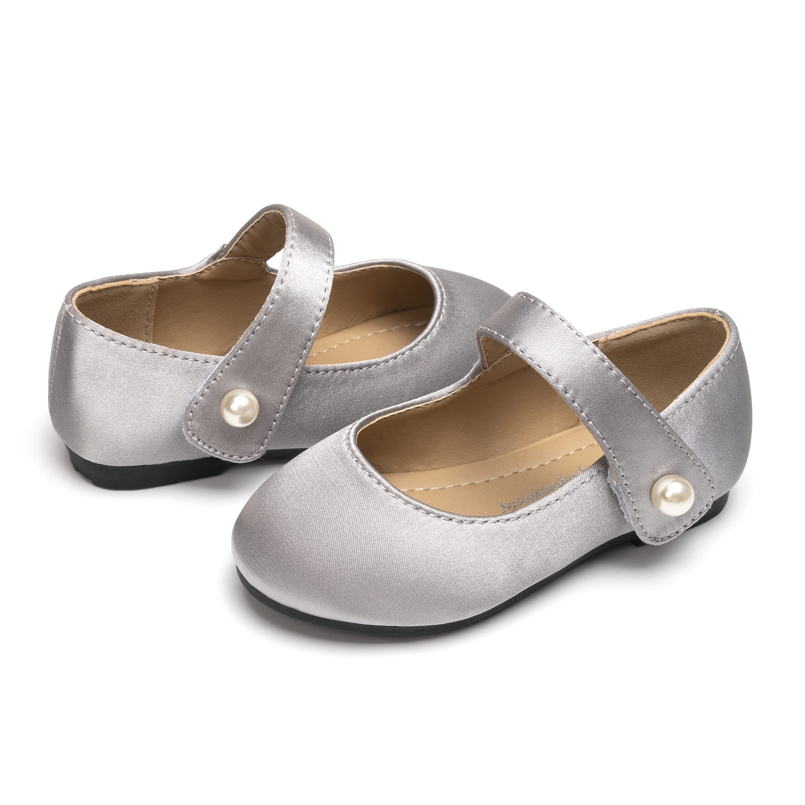 FUNKYMONKEY Toddler/Little Girl Mary Jane Dress Shoes Casual Slip on Ballet Flat - Image 6