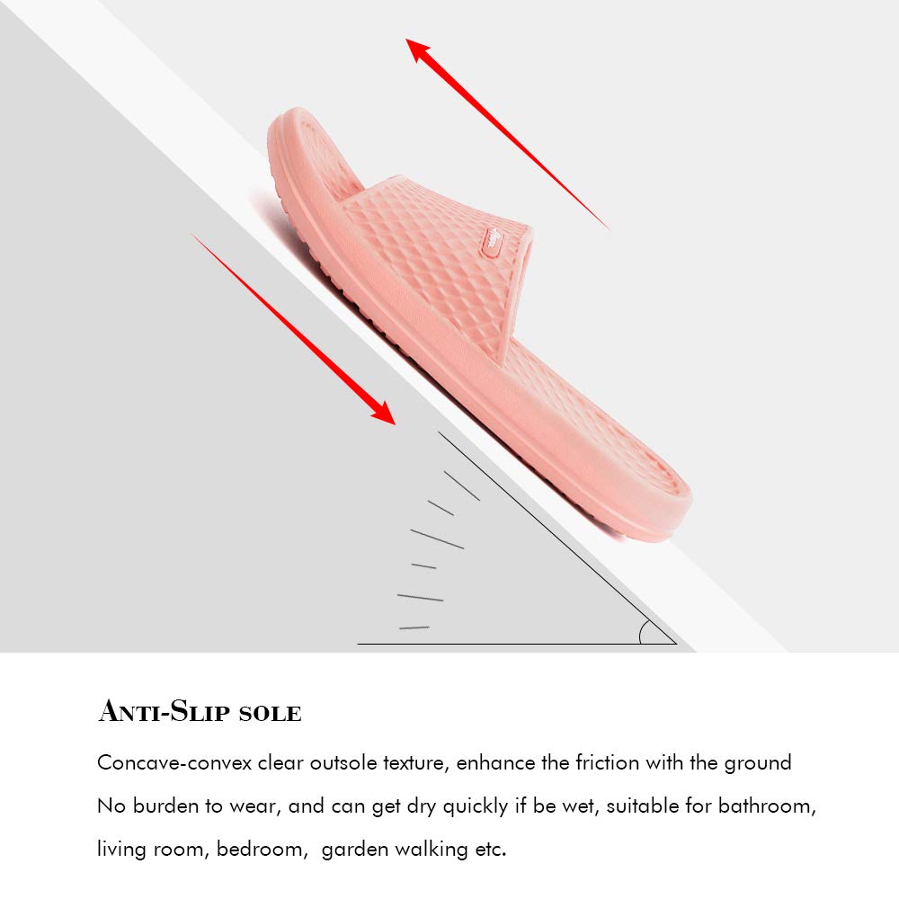 FUNKYMONKEY Womens Bathroom Shower Slippers Indoor Home Beach Non Slip Sandal - Image 3