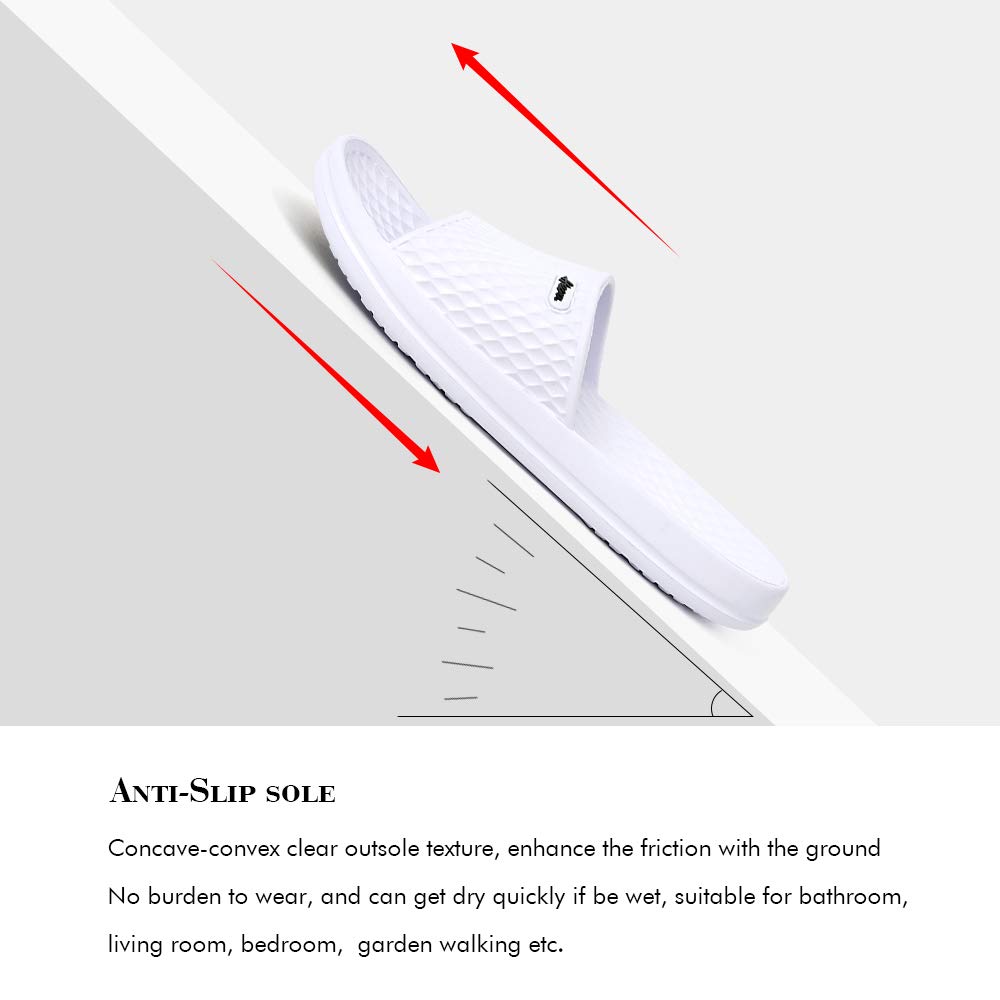 FUNKYMONKEY Womens Bathroom Shower Slippers Indoor Home Beach Non Slip Sandal - Image 3