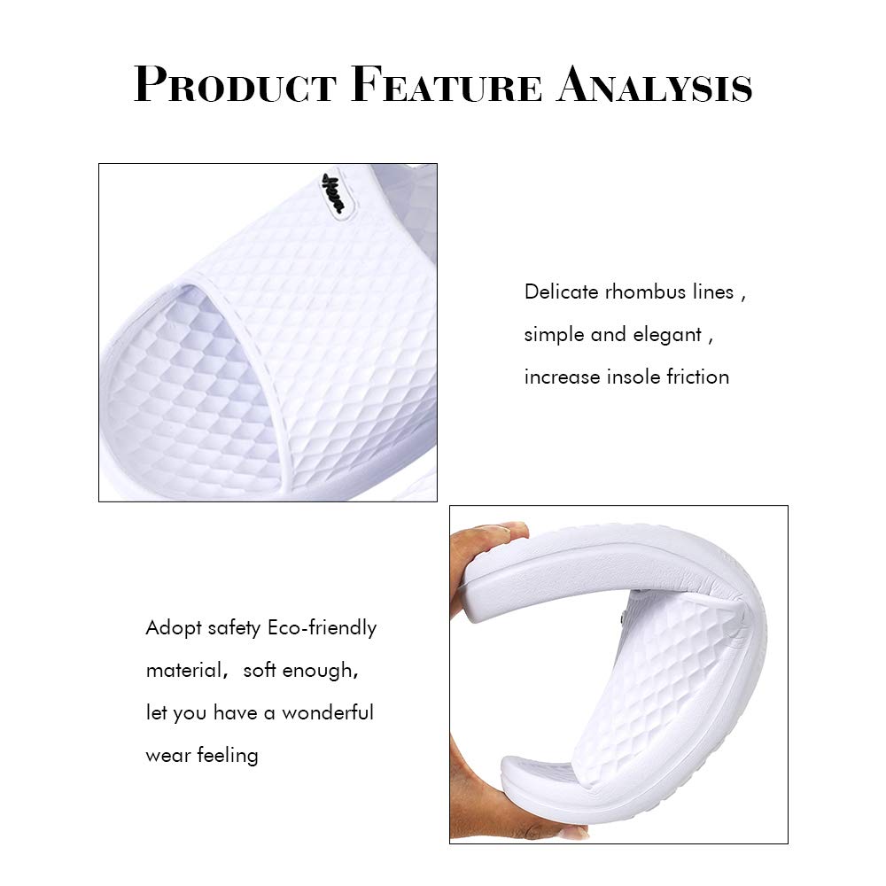 FUNKYMONKEY Womens Bathroom Shower Slippers Indoor Home Beach Non Slip Sandal - Image 4